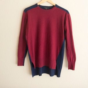 J Crew Color Block Knit Sweater Sz S